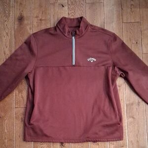 Callaway Men's Zip Up Sweater in Brown